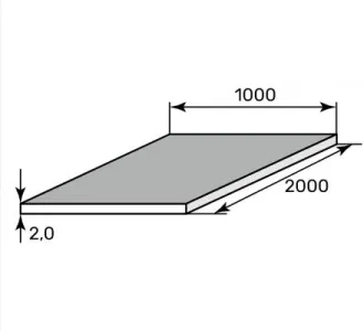 Лист г/к 2.0 3пс (1.0*2.0)