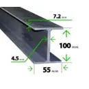 Стальная двутавровая балка 10