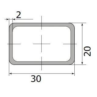 Труба профильная 30*20*2,0  (6,0м)