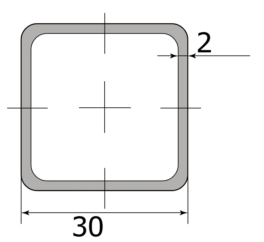 Труба профильная 30*30*2,0  (6,0м)