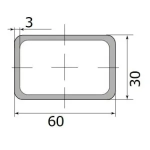 Труба профильная 60*30*3,0 (6,0м)