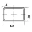 Труба профильная 60*30*3,0 (6,0м)