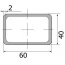 Труба профильная 60*40*2,0 (6,0 м)