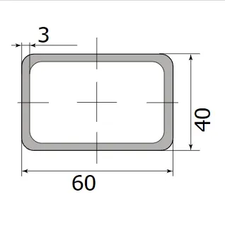 Труба профильная 60*40*3,0  (6,0 м)