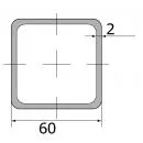 Труба профильная 60*60*2,0 (6,0 м)