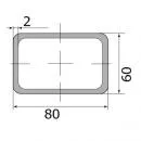 Труба профильная 80*60*2,0 (12 м)