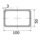 Труба профильная 100*50*3,0 (12 м)