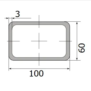 Труба профильная 100*60*3,0 (12 м)