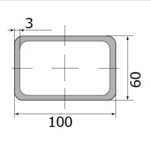 Труба профильная 100*60*3,0 (12 м)