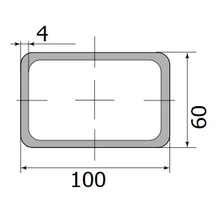 Труба профильная 100*60*4,0 (12 м)