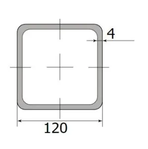 Труба профильная 120*120*4,0 (12 м)
