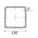 Труба профильная 120*120*5,0 (12 м)