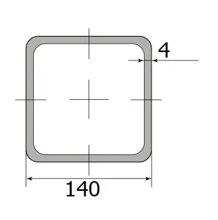 Труба профильная 140*140*4,0 (12 м)