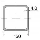 Труба профильная 150*150*4,0 (12 м)