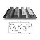 Профнастил Н75 оцинкованный 0,80 мм
