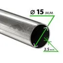 Труба электросварная 15х2,5 мм