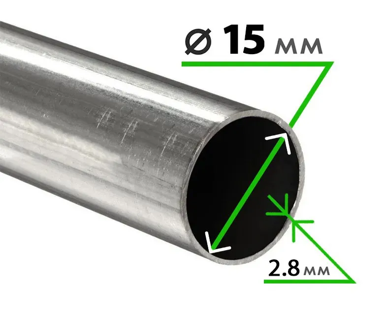 Труба электросварная 15х2,8 мм