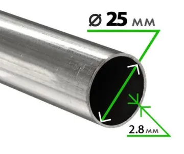 Труба электросварная 25х2,8 мм