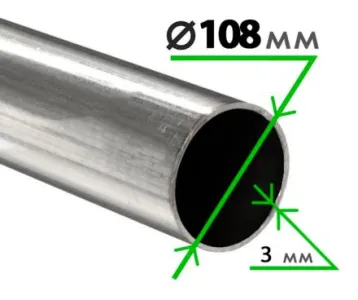 Труба электросварная 108х3 мм