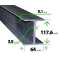 Стальная двутавровая балка 12 Б1