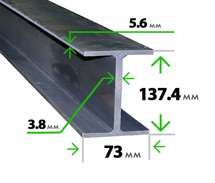 Стальная двутавровая балка 14 Б1
