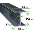 Стальная двутавровая балка 16 Б1