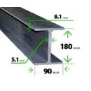 Стальная двутавровая балка 18