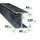 Стальная двутавровая балка 18 Б1