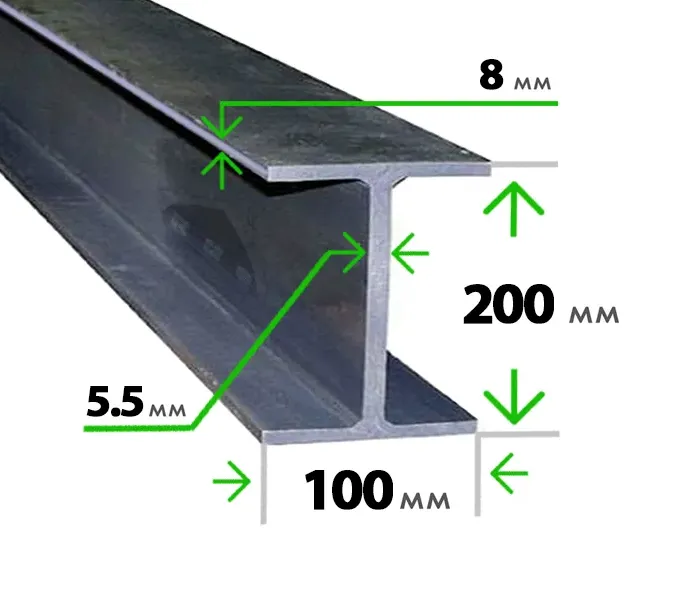 Стальная двутавровая балка 20 Б1