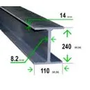 Стальная двутавровая балка 24 М