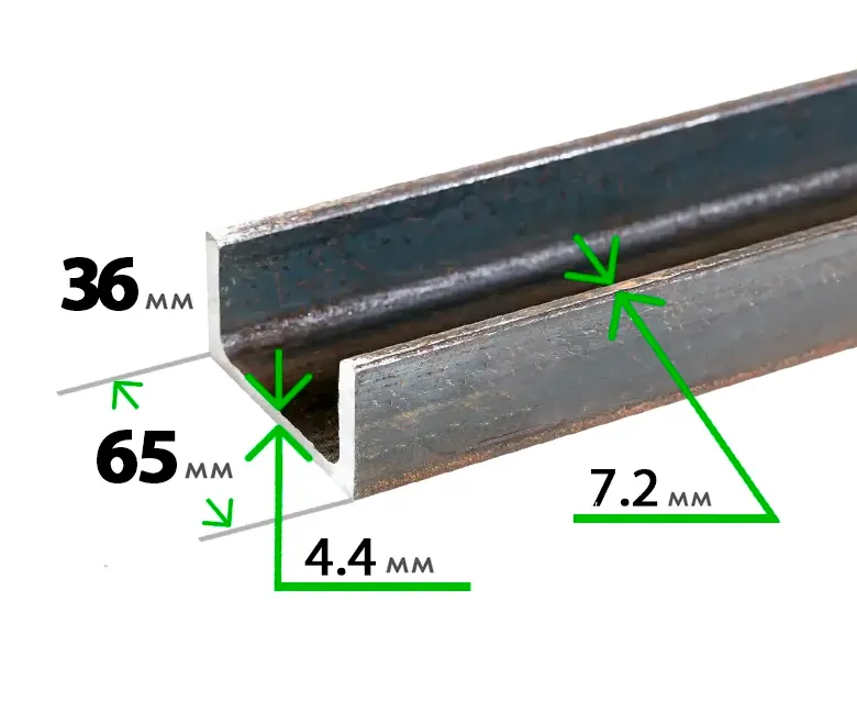 Швеллер 6,5 П