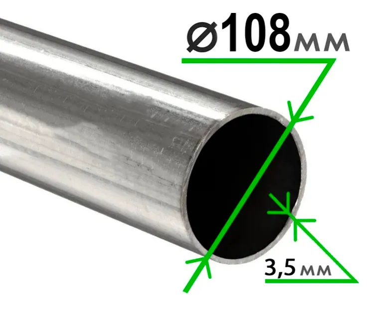 Труба электросварная 108х3,5 мм ( некондиция )