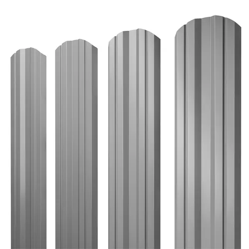 Штакетник Twin фигурный 0,4 PE RAL 6005 зеленый мох