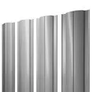 Штакетник Круглый с прямым резом 0,5 PE RAL 8017 коричневый