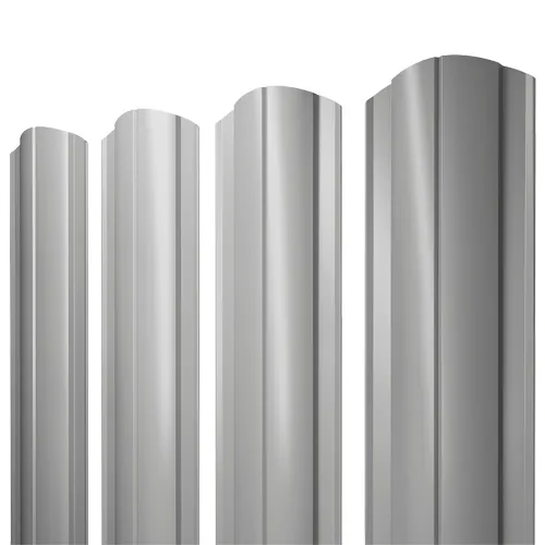 Штакетник Круглый фигурный 0,4 PE RAL 7024 мокрый асфальт