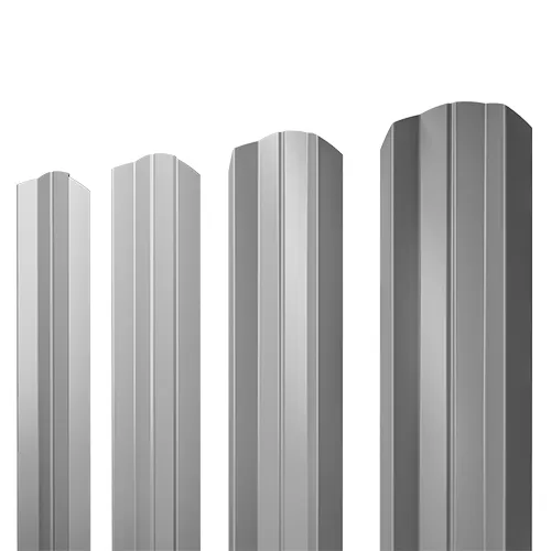Штакетник М-образный фигурный 0,5 PE RAL 6005 зеленый мох