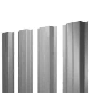 Штакетник П-образный с прямым резом 0,4 PE RAL 7024 мокрый асфальт