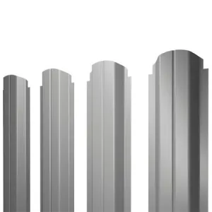 Штакетник П-образный фигурный 0,5 PE RAL 6005 зеленый мох