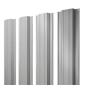 Штакетник Прямоугольный с прямым резом 0,45 PE RAL 3005 красное вино