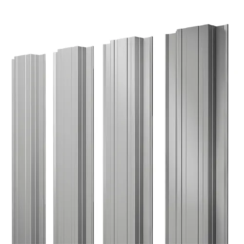 Штакетник Прямоугольный с прямым резом 0,5 PE RAL 8017 коричневый