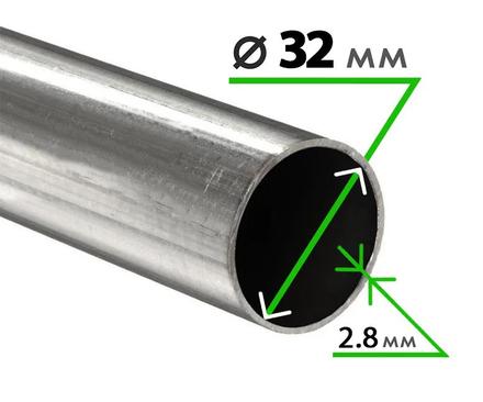Труба электросварная 32х2,8 мм ( некондиция )