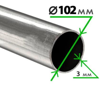 Труба электросварная 102х3 мм ( некондиция )