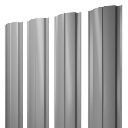 Штакетник Полукруглый Slim с прямым резом 0,45 PE RAL 6005 зеленый мох